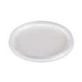 Food Trays, Containers, and Lids | Dart 20JL 6 oz. to 32 oz. Vented Flat Plastic Lids for Foam Cups, Bowls and Containers - Translucent (1000/Carton) image number 1