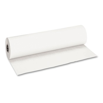 Pacon 36 in. x 1000 ft. 40 lb Cover Weight Decorol Flame Retardant Art Rolls - Frost White (1-Roll)