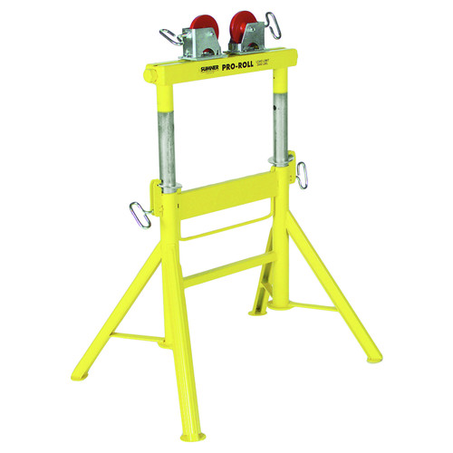 Save an extra 10% off this item! | Sumner 780441 Pro Roll 2000 lbs. Capacity Steel Wheel 1/2 in. - 48 in. Pipe Head Stand image number 0