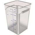 Bulk Savings Pricing 3 | Carlisle 1195607 11.13 in. x 11.13 in. x 15.72 in. 22 qt. Squares Polycarbonate Food Storage Container - Clear image number 2