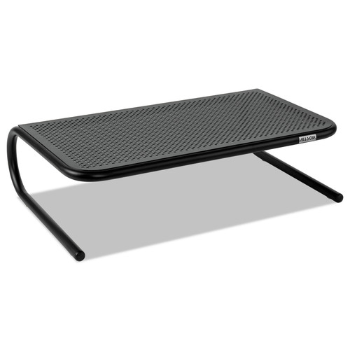 Office Jansan | Allsop 30336 19 in. x 12.5 in. x 5.25 in. Metal Art Monitor Stand Supports 30 lbs. - Black image number 0