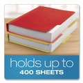 Office Jansan | Pendaflex 54454 1.5 in. Expansion 1/3-Cut Assorted Tabs Double Stuff Letter File Folders - Red (50/Pack) image number 3