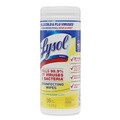 Cleaning & Disinfecting Wipes | LYSOL Brand 19200-81145 7 in. x 7.25 in. 1-Ply Disinfecting Wipes - Lemon and Lime Blossom, White (12 Canisters/Carton) image number 2
