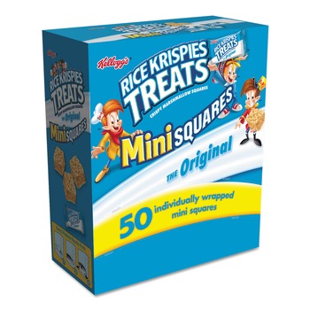 Kellogg's 0.39 oz. Mini Squares Rice Krispies Treats (50/Box)