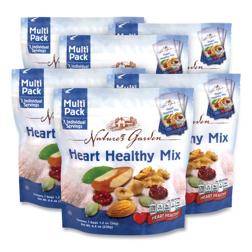 Snacks | Green Rabbit 7027 1.2 oz. Pouch Healthy Heart Mix (6/Carton) image number 0