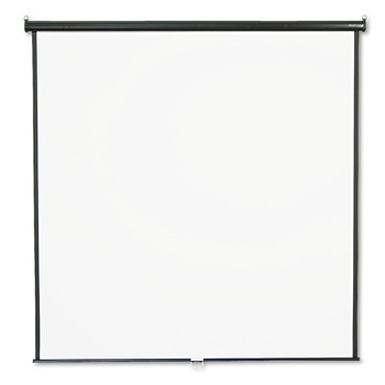 Quartet 684S 84 in. x 84 in. Wall or Ceiling Projection Screen - White Matte Finish