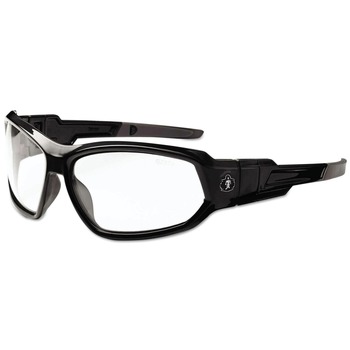 Ergodyne Nylon/Polycarb Skullerz Loki Safety Glasses/Goggles - Black Frame/Clear Lens