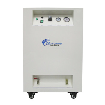California Air Tools 1 HP 8 Gallon Ultra Quiet and Oil-Free Dolly Air Compressor with Sound Proof Cabinet
