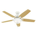 Ceiling Fans | Hunter 53310 52 in. Newsome Fresh White Ceiling Fan with Light image number 2