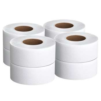 Scott 3.55 in. x 1000 ft. 2-Ply Essential JRT Jumbo Roll Septic Safe Tissue - White (4 Rolls/Carton)