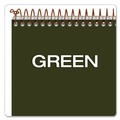 Office Jansan | Ampad 20-806R Gold Fibre 6 in. x 9 in. Spiral Steno Book - Gregg, Green/Gold Cover/White Pad (100 Sheets/Pad) image number 6