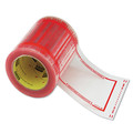 Office Jansan | Scotch 8240 5 in. x 6 in. 3 in. Core Pouch Tape - Transparent/Orange Border (1-Roll) image number 0