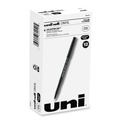 Pens | uni-ball 60040 ONYX Extra-Fine 0.5 mm Roller Ball Pen - Black Ink/Black Barrel (1-Dozen) image number 0