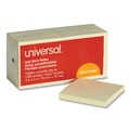 Universal UNV35668 3 in. x 3 in. Self-Stick Note Pads - Yellow (100 Sheet/Pad, 12/Pack) image number 0