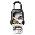  | Master Lock 5401D 3.25 in. Wide Locking Combination 5 Key Steel Box - Black/Silver image number 2