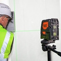 Laser Levels | Klein Tools 93LCLG Self-Leveling Green Cordless Cross-Line Laser with Red Plumb Spot image number 10