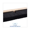 Brooms | Boardwalk BWK20624 3 in. Polypropylene Bristles 24 in. Brush Floor Brush Head - Black image number 3
