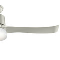 Ceiling Fans | Hunter 59376 WiFi Enabled HomeKit Compatible 54 in. Symphony Matte Nickel Ceiling Fan with Light and Integrated Control System - Handheld image number 1