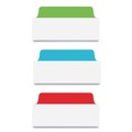Customer Appreciation Sale - Save up to $60 off | Avery 74775 Ultra Tabs 1/5-Cut 3 in. Repositionable Wide Tabs - Assorted Primary Colors (24/Pack) image number 2