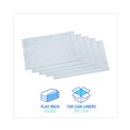 Office Jansan | Boardwalk H6639TWK 33 in. x 39 in. 33 gal. 0.9 mil Linear Low Density Industrial Can Liners - White (100/Carton) image number 3