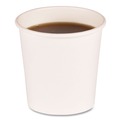 Cups and Lids | Boardwalk BWKWHT4HCUP 4 oz. Paper Hot Cups - White (20 Cups/Sleeve, 50 Sleeves/Carton) image number 0
