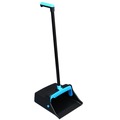 Cleaning Cloths | Impact T0011-01 12.32 in. Wide 31.84 in. Aluminum Handle Plastic LobbyMaster Dust Pan - Blue/Black (6/Carton) image number 3