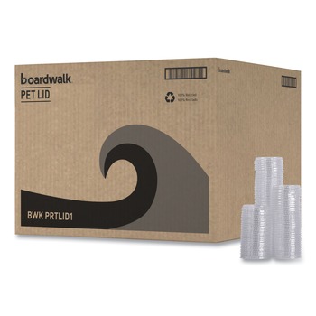 Boardwalk 1 oz. Souffle/Portion Cup Lids - Clear (2500/Carton)