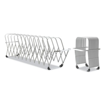 LEE Flexifile 6 in. x 6.75 in. x 10.5 in. 12 Section Letter/Legal Size  Expandable Collator to Organizer - Silver