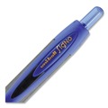 Office Jansan | uni-ball 1947088 Fine 0.5 mm Retractable 307 Gel Pen - Blue Ink, Black Barrel (1 Dozen) image number 3