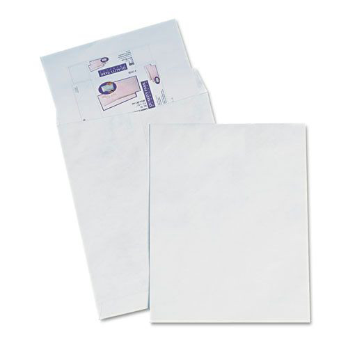 Envelopes & Mailers | Survivor QUAR5110 15 in. x 20 in. Square Flap, Redi-Strip Closure, DuPont Tyvek Catalog Mailers - White (25/Box) image number 0