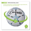 Outdoor Games | Champion Sports VIPER5 8.5 in. - 9 in. No. 5 VIPER Soccer Ball - White image number 2