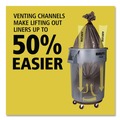 Trash Cans | Rubbermaid Commercial FG264360YEL 44 Gallon Plastic Vented Round Brute Container - Yellow image number 7