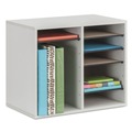 Office Jansan | Safco 9420GR 19.63 in. x 11.88 in. x 16.13 in. 12-Compartment Fiberboard Literature Sorter - Gray image number 5