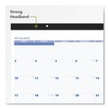 Office & Office Supplies | AT-A-GLANCE SW20000 12-Month (Jan to Dec): 2026 22 in. x 17 in. Desk Pad - White Sheets, Black Binding/Black Corners image number 1
