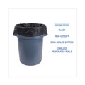Trash Bags | Boardwalk V7658HKKR01 14 Microns 38 in. x 58 in. 60 Gallon High-Density Can Liners - Black (200/Carton) image number 5