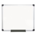 Mothers Day Sale! Save an Extra 10% off your order | MasterVision MA0312170MV 24 in. x 36 in. Aluminum Frame Value Melamine Dry Erase Board - White image number 0