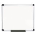 White Boards | MasterVision MA0312170MV 24 in. x 36 in. Aluminum Frame Value Melamine Dry Erase Board - White image number 0