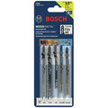 Blades | Bosch T500 5 Pc Cobalt Alloy Jig Saw T-Shank Blade Set for Wood and Metal image number 1