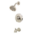 Buy 1 item, Get a Boardwalk Easy Grip Tape Measure for $5 | Price Pfister R89-8CBK Avalon Brushed Nickel Single Control Tub and Shower Set - Valve Not Included image number 0