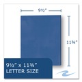 File Folders | Roaring Spring 50116 Accommodates (50) 11 in. x 8.5 in. Sheets Pocket Folder - Dark Blue (250/Carton) image number 1