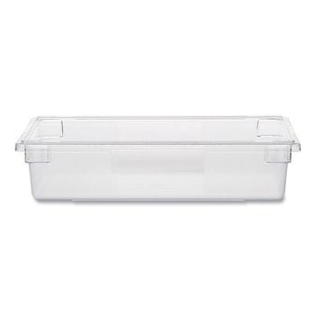 Rubbermaid Commercial 8.5 Gallon 26 in. x 18 in. x 6 in. Food/Tote Boxes - Clear