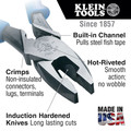 Crimpers | Klein Tools J2000-9NECRTP Fish Tape Pull/ Crimping 9 in. Lineman's Pliers image number 1