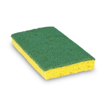Scotch-Brite PROFESSIONAL Medium-Duty Scrubbing Sponge 3.6 X 6.1 0.7-in Thick Yellow/green 60/carton