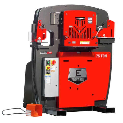 Metal Forming | Edwards IW75-3P230-AC600 230V 3-Phase 75 Ton JAWS Ironworker with Hydraulic Accessory Pack image number 0