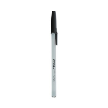 Universal UNV15613 Medium 1 mm Black Ink Stick Ballpoint Pens (60/Pack)