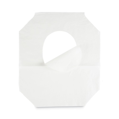 Cleaning & Janitorial Supplies | Boardwalk BWK-2500B 14.17 in. x 16.73 in. Premium Half-Fold Toilet Seat Covers - White (2500/Carton) image number 0
