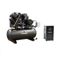 Stationary Air Compressors | EMAX EP20H120V3PKG 20 HP 120 Gallon Oil-Lube Stationary Air Compressor with 115V 11 Amp Refrigerated Corded Air Dryer Bundle image number 0