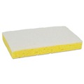 Sponges & Scrubbers | Scotch-Brite PROFESSIONAL 63 Light-Duty Scrubbing Sponge, #63, 3.6 X 6.1, 0.7-in Thick, Yellow/white, 20/carton image number 3