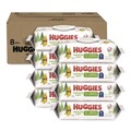 Cleaning & Janitorial Supplies | Huggies 31803 Natural Care 3.88 in. x 6.6 in. 1-Ply Sensitive Baby Wipes - Unscented White (8/Carton) image number 0