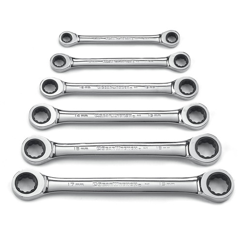 Box Wrenches | GearWrench 9260 6-Piece Metric Double Box Ratcheting Wrench Set image number 0